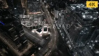 Hyderabad Aerial Night Drone View | Aerial 4k Stock Footage On Sale!!! Hitech City