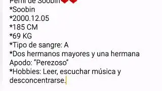 #투모로우바이투게더 #TOMORROW_X_TOGETHER #TXT  Datos