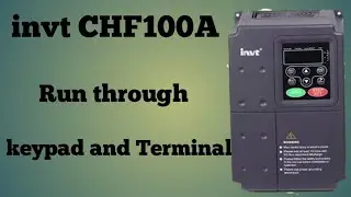 invt CHF100A || terminal and keypad run command