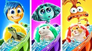 We Build a Waterpark for Pets! Inside Out 2 in Real Life!