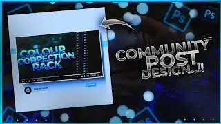 Awesome Community Post Design🙌💙 || Free PSD || Photoshop Template || 