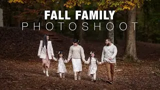 Fall Family Photoshoot Session Behind the Scenes | Real Clients Photography | Canon EOS R5, RF 85mm