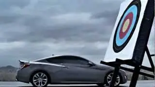 Hyundai Genesis Coupe vs an Arrow. Автореклама. Видео Hyundai