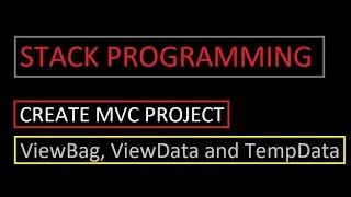 $.5 ViewBag in MVC || ViewData in MVC || TempData i MVC
