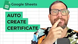 Automatic Certificate Creation in Google Sheets