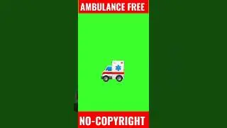 Ambulance green screen short video free 