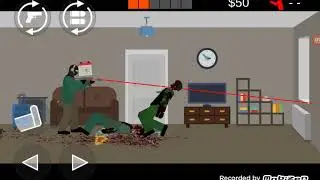 Играю в игрушку Flat Zombies.