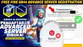Free Fire OB46 Advance Server Registration || FF Advance Server Activation Code 🔥