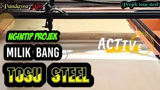 pemotongan ackrilik dengan mesin laser..... projek @tosusteel