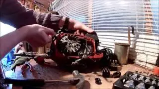 Chainsaw engine removal for future RC aircraft use - part 2