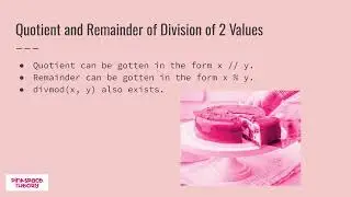 Python Boolean & Numeric Operations