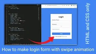 Login and Sign up form using HTML and CSS || Simple Login and Sign-up Form using HTML and CSS
