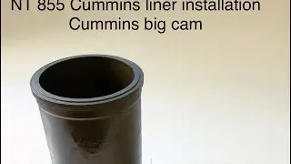 Cummins NT 855 USA diesel engine wet sleeve / liner fitting without special tools Cummins 