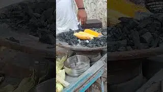 Street side roasted sweet corn