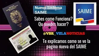Plataforma Saime Actualizada como acceder, explicacion