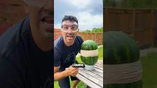 ELÁSTICO vs MELANCIA! Será que vai explodir?