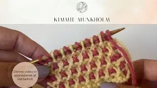 Garter Slip Stitch vævestrik med 2 farver