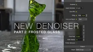 Maxwell 5.2. - Denoising Frosted Glass