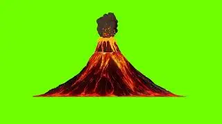 volcano green screen | free green screen | no copyright greenscreen bd