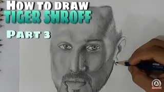How to Draw 'Tiger Shroff' part 3// Realtime Drawing Video// Arav Gaikar
