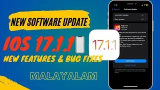 iOS 17.1.1 Released | Bug Fixes | Security Update | iOS 17.1.1 | Malayalam
