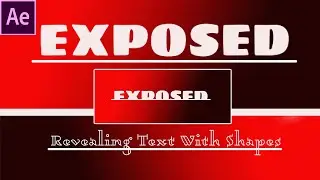 Reveal Text Animation with Shapes | After Effects Tutorial 🙏