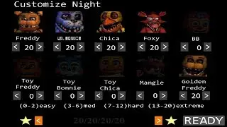 FNaF 2 Unwithered Animatronics: All Jumpscares! (Mod)