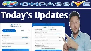 #ONPASSIVE Today's Updates OES Application Login & Register Interface by Mohammad kaif