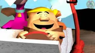 PS1 gameplay Flintstones, The   Bedrock Bowling