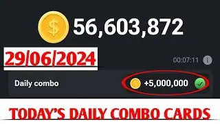 HAMSTER KOMBAT DAILY COMBO CARDS FOR TODAY 29/06/2024
