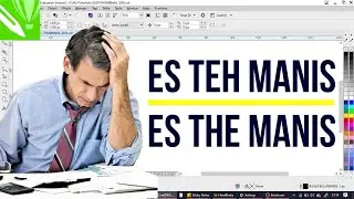 Mengatasi Masalah Kata "Teh" Berubah Menjadi "The" di CorelDraw (Quickcorrect Problems)