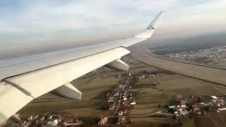 KLM Cityhopper Embraer 190 Evening Approach & Landing at Zagreb Airport! [4K 60fps]