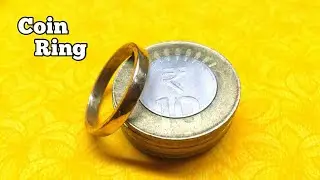 How to make a ring with a coin in home (amazing) ||How to make a coin ring💍💍
