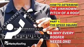 How to determine the unknown pitch of a roof using a speed square