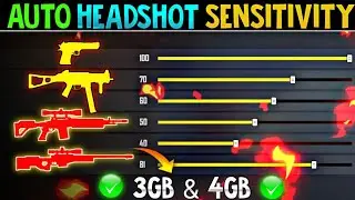 NEW SENSITIVITY SETTING 🔥|| 3GB & 4GB RAM BEST SENSITIVITY SETTING | FREE FIRE ONE TAP SENSITIVITY |