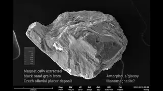 Analysis of Czech Alluvial placer deposit black sand