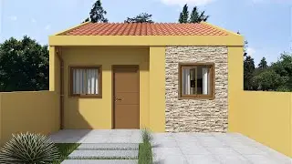Casa pequena e simples de 6 x 10 metros