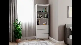 Анна Стеллаж Белый МСТ 600 3
