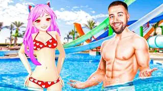 YANDERE EN DATE AU PARC AQUATIQUE ! 🛟 Je suis en retard… 😰 YANDERE AI GIRLFRIEND SIMULATOR !