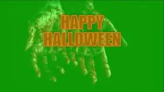 HAPPY HALLOWEEN Green Screen FX, green screen overlay