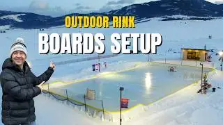 Setting up Outdoor Hockey Rink Boards | ODR Setup | NiceRink Tallboys