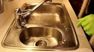 ASMR - Cleaning my kitchen sink - No talking