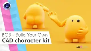 BOB intro video - C4D character builder