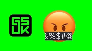 Cursing Face Emoji | GSUK — Copyright Free Green Screen