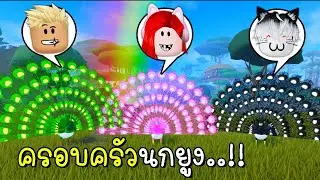พี่ฝนพี่เอกปุ๊กปิ๊กเป็นครอบครัวนกยูง 🦚🦚🦚 Roblox Feather Family Peacock
