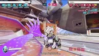 Sombra OW2 - Scared Orisa gets Cruelly Trapped