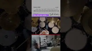 Many bass drum strokes in this half-time shuffle 👟
