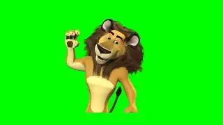 3D Green Screen Character Lion Animal Free 3d Explainer kit