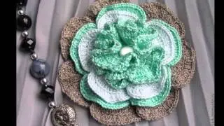 Вязаные броши своими руками крючком