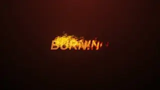 Появление текста в огне с Trapcode Particular в After Effects